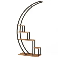 Стеллаж Trendy Garden 180 x 85 x 35см cm / Металл / Black