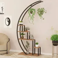 Стеллаж Trendy Garden 180 x 85 x 35см cm / Металл / Black photo 2