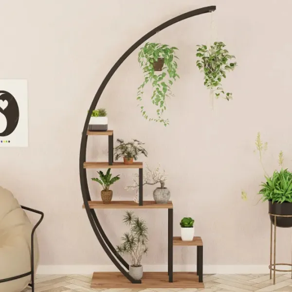 Стеллаж Trendy Garden 180 x 85 x 35см cm / Металл / Black photo 5