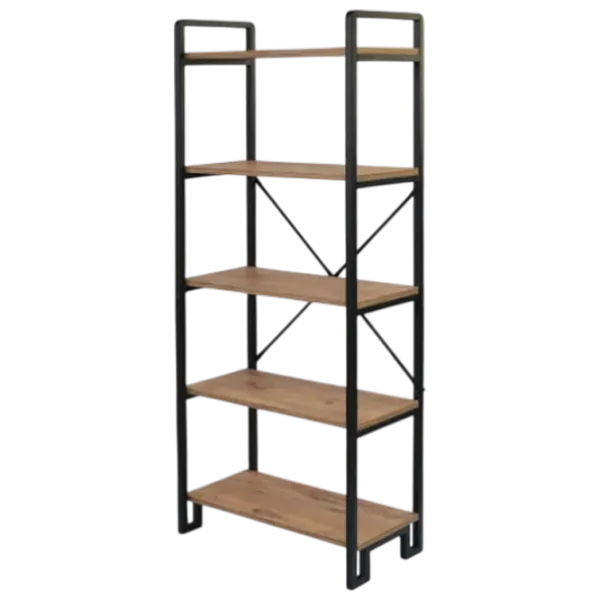 Etajeră Trendy Abel 156 x 60 x 30 cm / Metal / Walnut photo 1