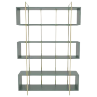 Стеллаж Trendy Bruti 180 x 120 x 30см cm / ЛДСП / Золото