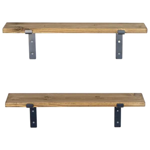 Полка Trendy Lam004 Дерево / Walnut Black photo 2