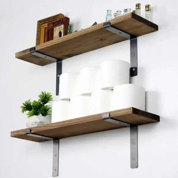 Полка Trendy Lam004 Дерево / Walnut Black photo 4