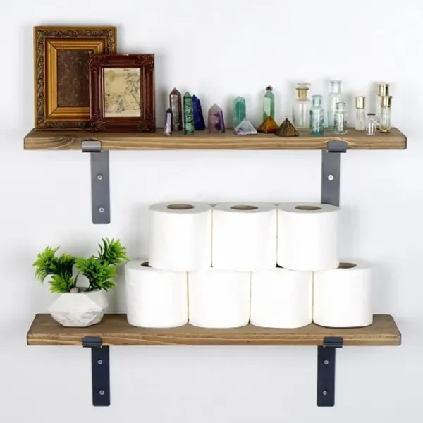 Полка Trendy Lam004 Дерево / Walnut Black photo 5