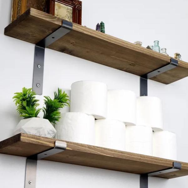 Полка Trendy Lam004 Дерево / Walnut Black photo 6