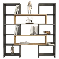 Etajeră Trendy Poyraz 150 x 164 x 22 cm / PAL / Gray photo 2