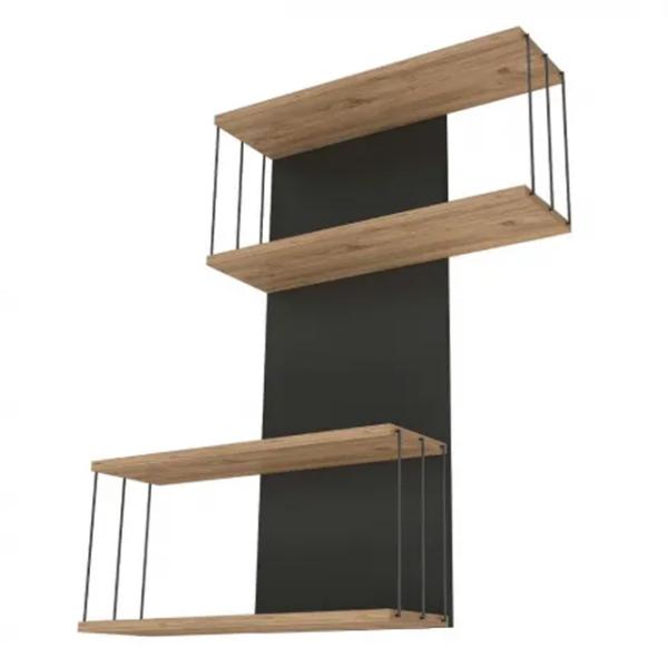 Полка Trendy Destan ЛДСП / Anthracite Pine photo 2