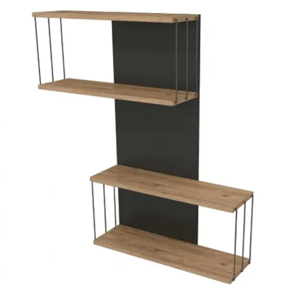 Полка Trendy Destan ЛДСП / Anthracite Pine photo 3