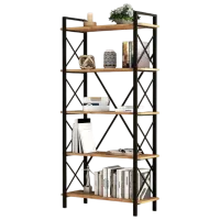 Стеллаж Trendy Nero Elit 180 x 90 x 34см cm / ЛДСП / Black photo 6