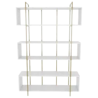 Стеллаж Trendy Bruti 180 x 120 x 30см cm / ЛДСП / Золото