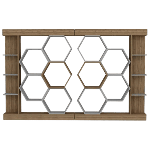 Etajeră Trendy Sueno 177 x 140 x 30 cm / PAL / Walnut photo 1