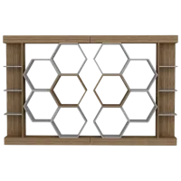 Стеллаж Trendy Sueno 177 x 140 x 30см cm / ЛДСП / Oреховый
