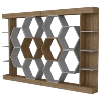 Etajeră Trendy Sueno 177 x 140 x 30 cm / PAL / Walnut photo 2