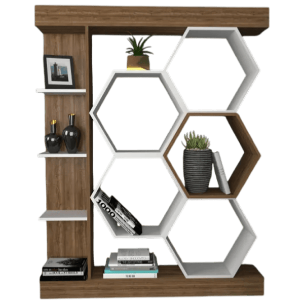 Etajeră Trendy Sueno 177 x 140 x 30 cm / PAL / Walnut photo 4