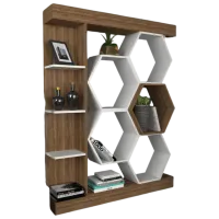 Etajeră Trendy Sueno 177 x 140 x 30 cm / PAL / Walnut photo 5