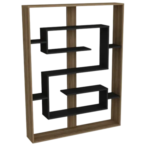 Etajeră Trendy Esteban 156 x 120 x 22 cm / PAL / Walnut photo 1
