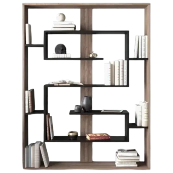 Etajeră Trendy Esteban 156 x 120 x 22 cm / PAL / Walnut photo 2