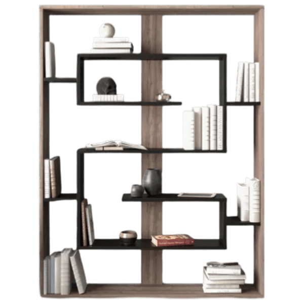 Etajeră Trendy Esteban 156 x 120 x 22 cm / PAL / Walnut photo 2