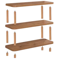 Стеллаж Trendy Step 75 x 80 x 28см cm / ЛДСП / Сосна photo 2