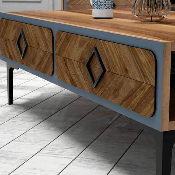 Комплекты ТВ-зона Trendy Samba 34.6 см x 60 см x 105 см / Коричневый photo 6
