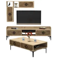 Комплекты ТВ-зона Trendy Samba 34.6 см x 60 см x 105 см / Дуб Сонома