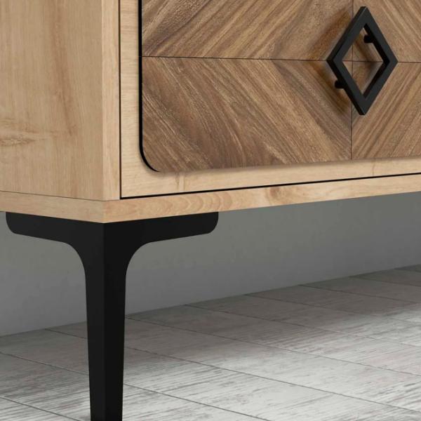 Комплекты ТВ-зона Trendy Samba 34.6 см x 60 см x 105 см / Дуб Сонома photo 5
