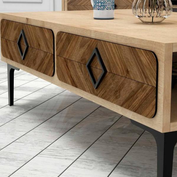 Комплекты ТВ-зона Trendy Samba 34.6 см x 60 см x 105 см / Дуб Сонома photo 7
