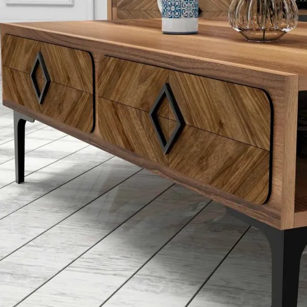 Комплекты ТВ-зона Trendy Samba 34.6 см x 60 см x 105 см / Коричневый photo 7