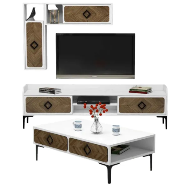 Комплекты ТВ-зона Trendy Samba 34.6 см x 60 см x 105 см / Белый photo 1