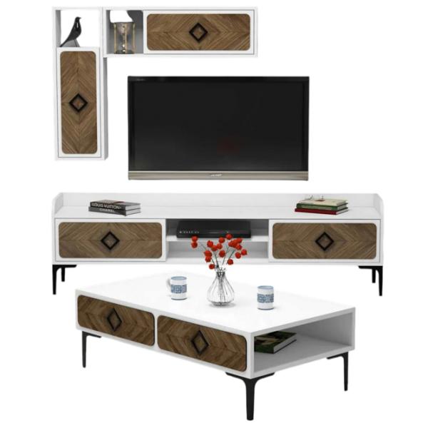 Комплекты ТВ-зона Trendy Samba 34.6 см x 60 см x 105 см / Белый photo 1