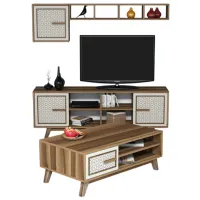 Комплекты ТВ-зона Trendy Ayla 44.2 см x 25 cм x 115.8 см / Коричневый