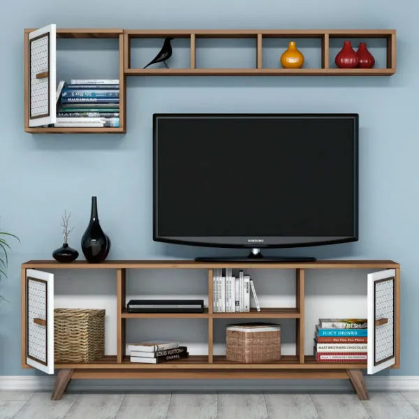 Комплекты ТВ-зона Trendy Ayla 44.2 см x 25 cм x 115.8 см / Коричневый photo 5