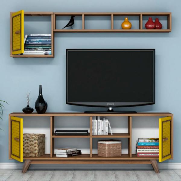 Комплекты ТВ-зона Trendy Ayla 44.2 см x 25 cм x 115.8 см / Коричневый photo 5