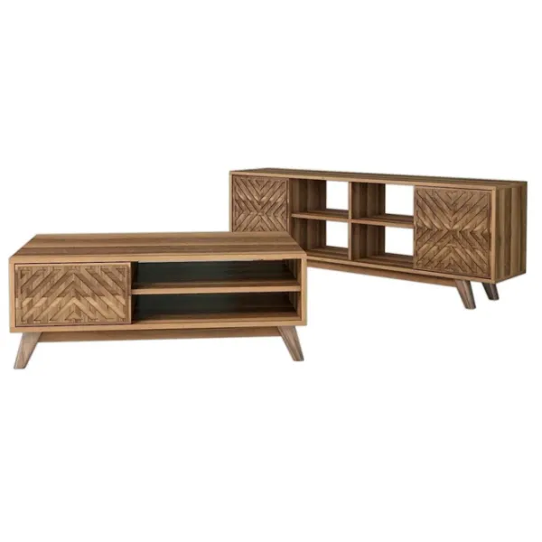 Комплекты ТВ-зона Trendy Inci 44.2 см x 25 cм x 115.8 см / Коричневый photo 2