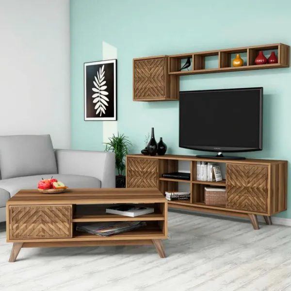 Комплекты ТВ-зона Trendy Inci 44.2 см x 25 cм x 115.8 см / Коричневый photo 4