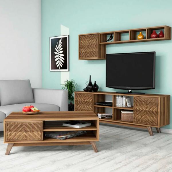 Комплекты ТВ-зона Trendy Inci 44.2 см x 25 cм x 115.8 см / Коричневый photo 4