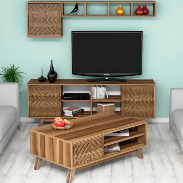 Комплекты ТВ-зона Trendy Inci 44.2 см x 25 cм x 115.8 см / Коричневый photo 5