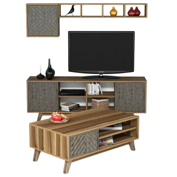 Комплекты ТВ-зона Trendy Inci 44.2 см x 25 cм x 115.8 см / Коричневый photo 1