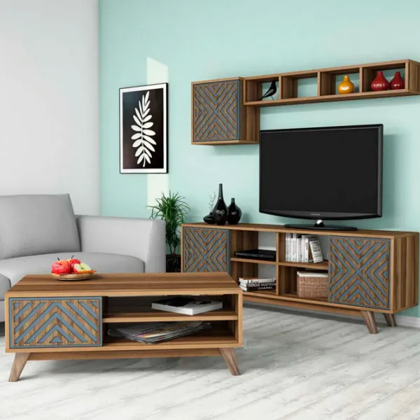 Комплекты ТВ-зона Trendy Inci 44.2 см x 25 cм x 115.8 см / Коричневый photo 2