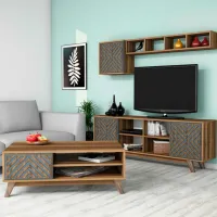 Комплекты ТВ-зона Trendy Inci 44.2 см x 25 cм x 115.8 см / Коричневый photo 2