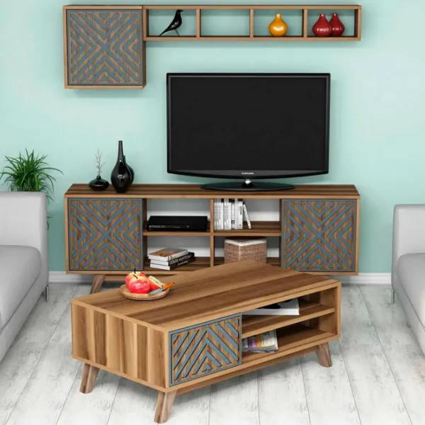 Комплекты ТВ-зона Trendy Inci 44.2 см x 25 cм x 115.8 см / Коричневый photo 3