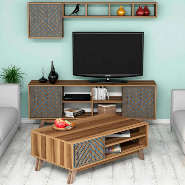 Комплекты ТВ-зона Trendy Inci 44.2 см x 25 cм x 115.8 см / Коричневый photo 3