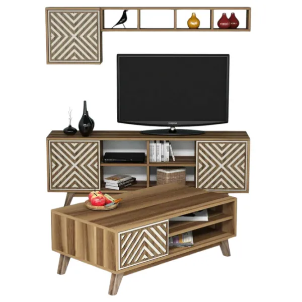 Комплекты ТВ-зона Trendy Inci 44.2 см x 25 cм x 115.8 см / Коричневый photo 1
