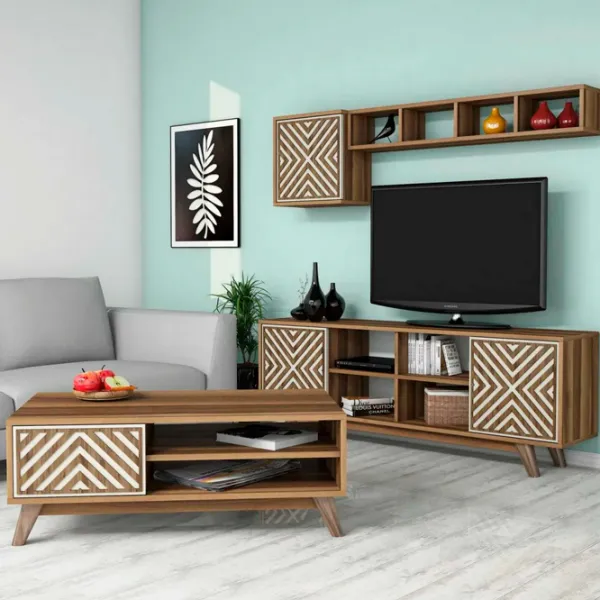 Комплекты ТВ-зона Trendy Inci 44.2 см x 25 cм x 115.8 см / Коричневый photo 2