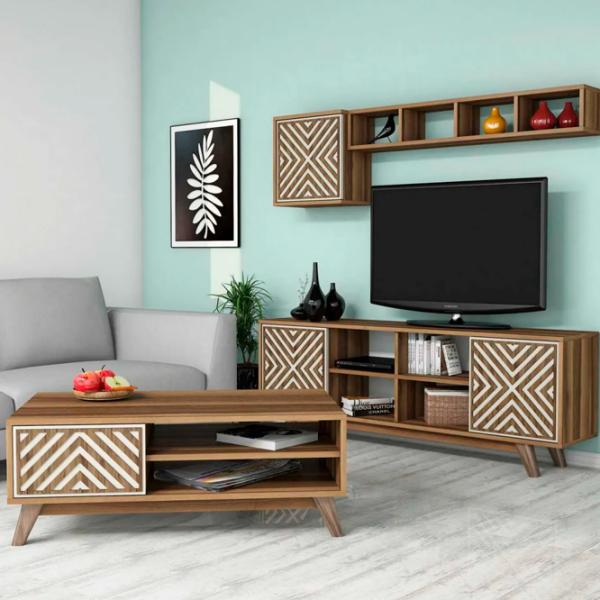 Комплекты ТВ-зона Trendy Inci 44.2 см x 25 cм x 115.8 см / Коричневый photo 2