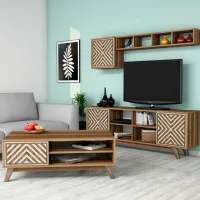 Комплекты ТВ-зона Trendy Inci 44.2 см x 25 cм x 115.8 см / Коричневый photo 2