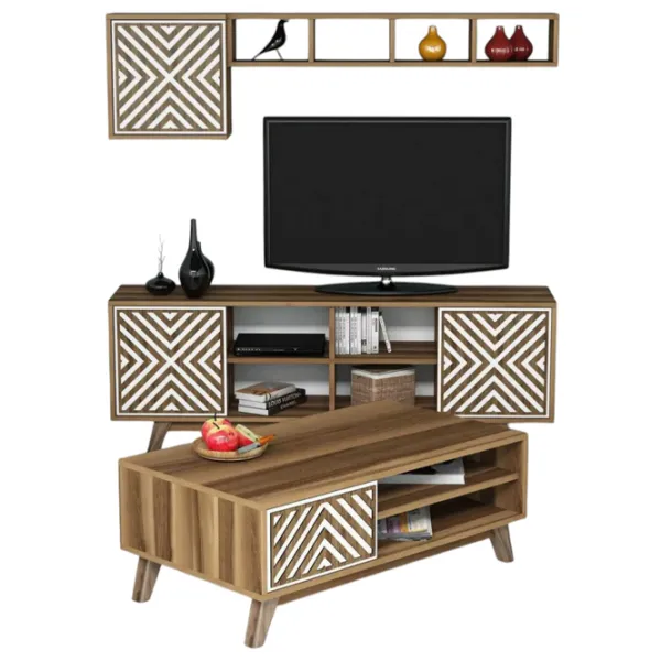 Seturi zona TV Trendy Inci 44.2 cm x 25 cm x 115.8 cm / Brown photo 1