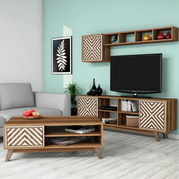 Seturi zona TV Trendy Inci 44.2 cm x 25 cm x 115.8 cm / Brown photo 2