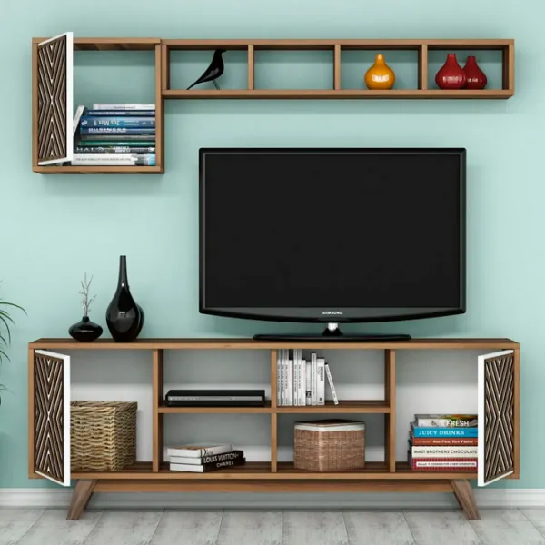 Seturi zona TV Trendy Inci 44.2 cm x 25 cm x 115.8 cm / Brown photo 4