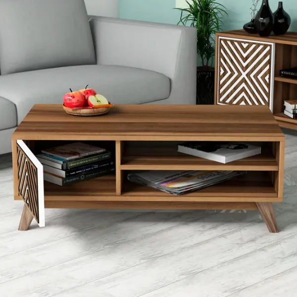 Seturi zona TV Trendy Inci 44.2 cm x 25 cm x 115.8 cm / Brown photo 5